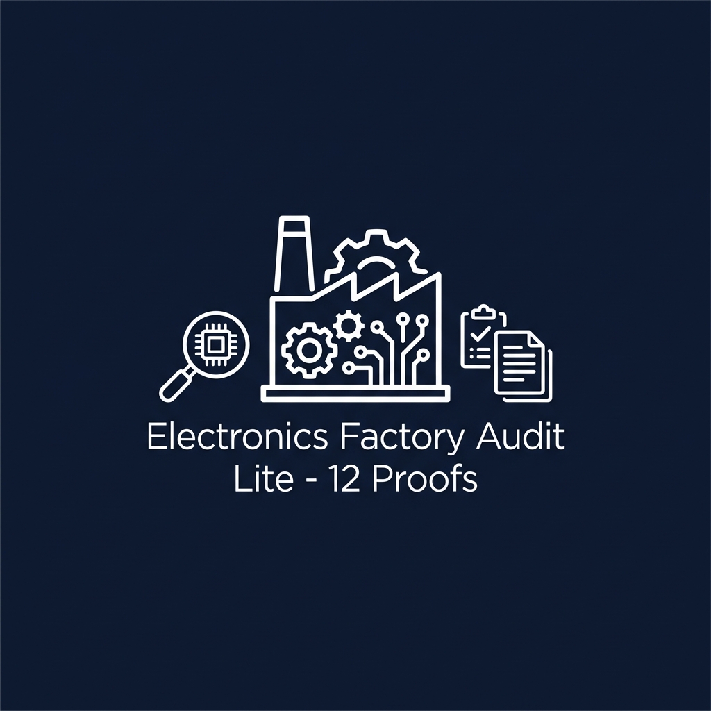 Electronics — Factory Audit Lite: 12 Proofs That Reveal Real Capacity