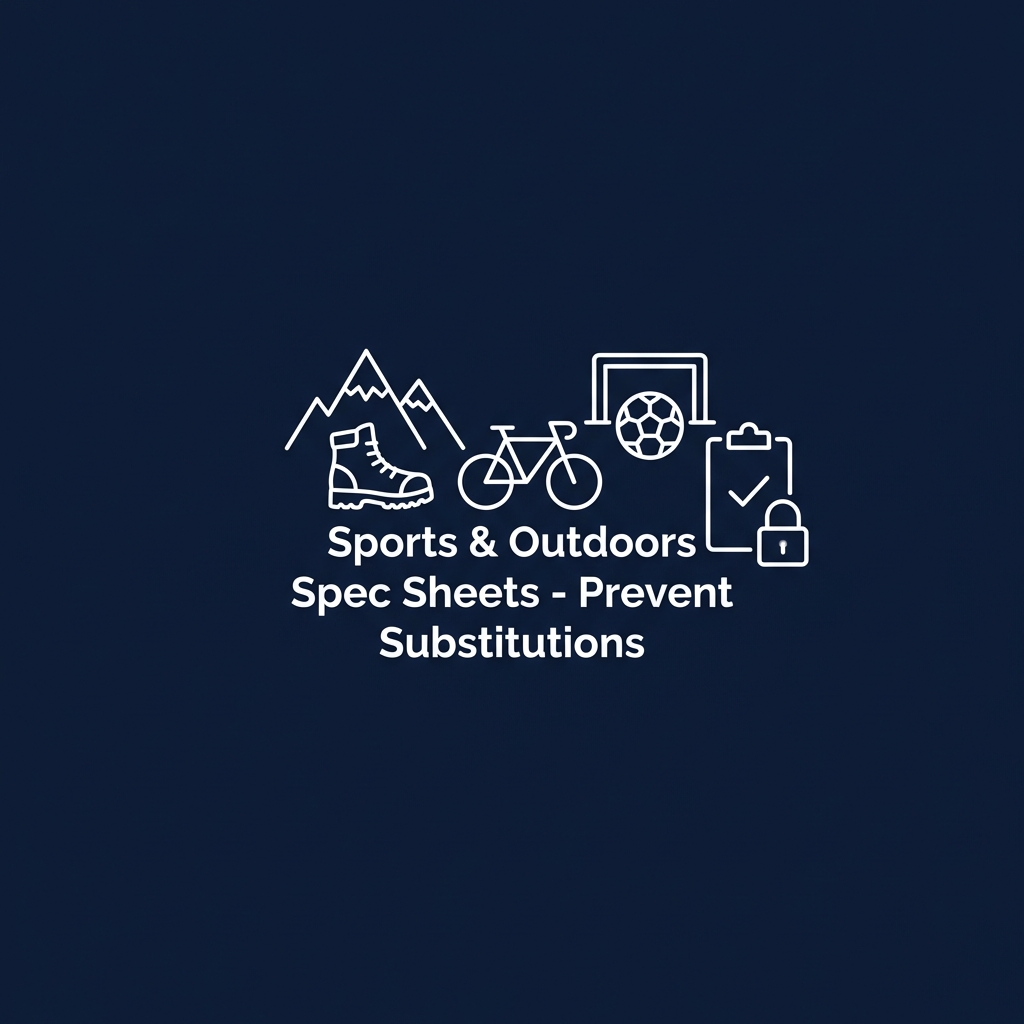 Sports & Outdoors Spec Sheets: What Stops ‘Looks Same’ Substitutions