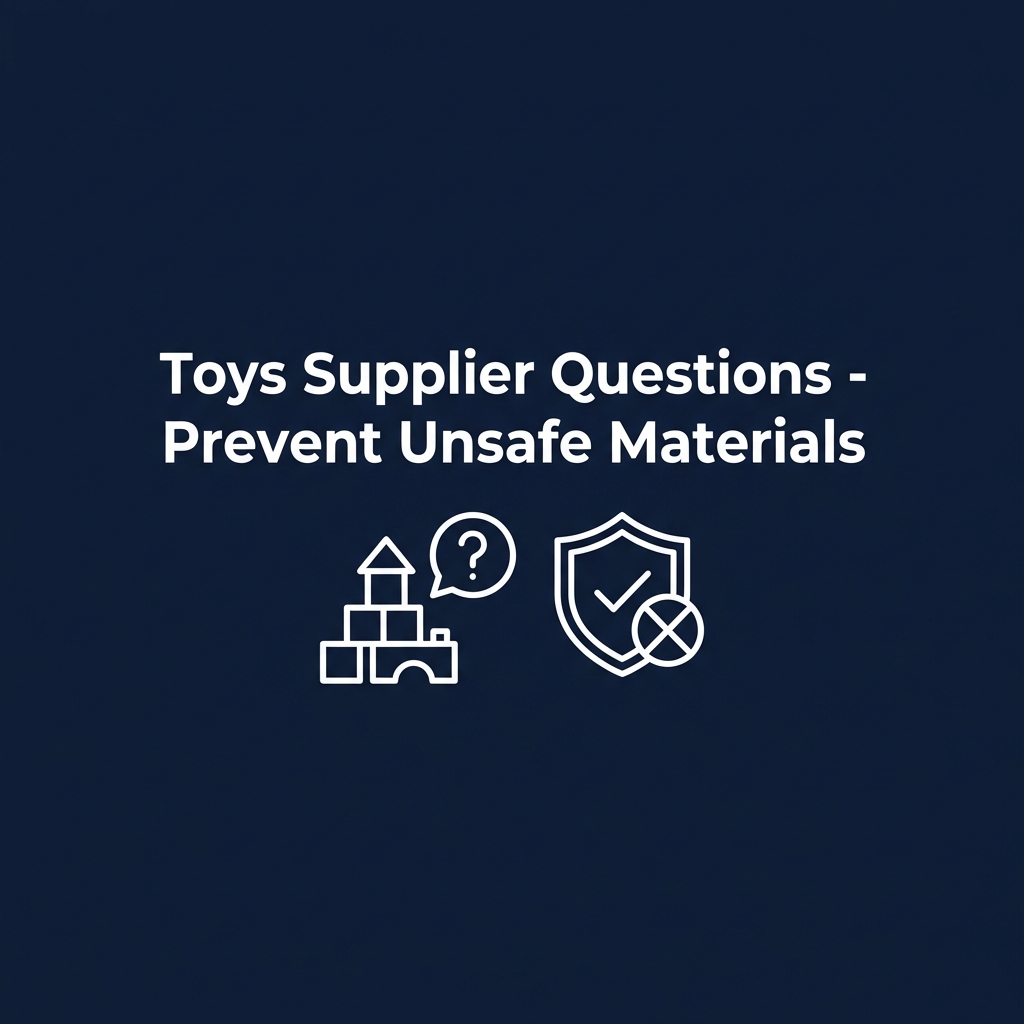 Toys Supplier Questions That Prevent Unsafe Materials and Bad Batches